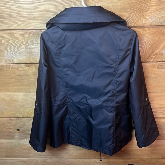 Style&Co. Black Women's‎ Jacket Pocket Zip Button Md  Lightweight Spring Summer - Picture 5 of 8